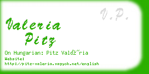 valeria pitz business card